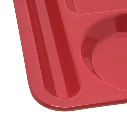 Khay Melamine Chữ Nhật Chia 6 Ngăn Carlisle 4398005 35.6 cm x 25.4 cm Màu Đỏ