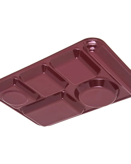 Khay Melamine Chữ Nhật Chia 6 Ngăn Carlisle 4398085 35.6 cm x 25.4 cm Màu Đỏ Đậm