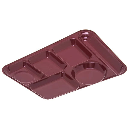 Khay Melamine Chữ Nhật Chia 6 Ngăn Carlisle 4398085 35.6 cm x 25.4 cm Màu Đỏ Đậm