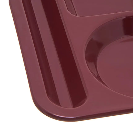 Khay Melamine Chữ Nhật Chia 6 Ngăn Carlisle 4398085 35.6 cm x 25.4 cm Màu Đỏ Đậm