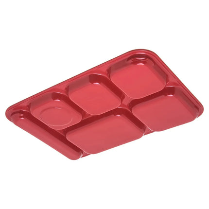 Khay Melamine Chữ Nhật Chia 6 Ngăn Carlisle 4398805 36.8 cm x 25.4 cm Màu Đỏ