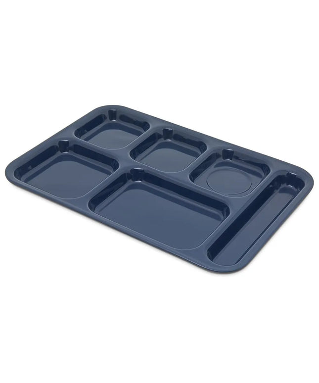 Khay Melamine Chữ Nhật Chia 6 Ngăn Carlisle 4398850 36.8 cm x 25.4 cm Màu Xanh Đậm