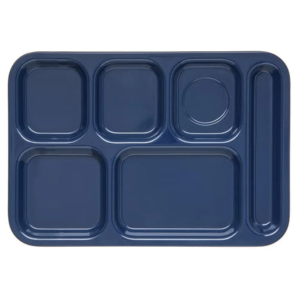 Khay Melamine Chữ Nhật Chia 6 Ngăn Carlisle 4398850 36.8 cm x 25.4 cm Màu Xanh Đậm