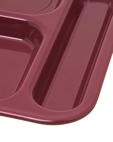 Khay Melamine Chữ Nhật Chia 6 Ngăn Carlisle 4398885 36.8 cm x 25.4 cm Màu Đỏ Đậm
