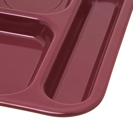 Khay Melamine Chữ Nhật Chia 6 Ngăn Carlisle 4398885 36.8 cm x 25.4 cm Màu Đỏ Đậm