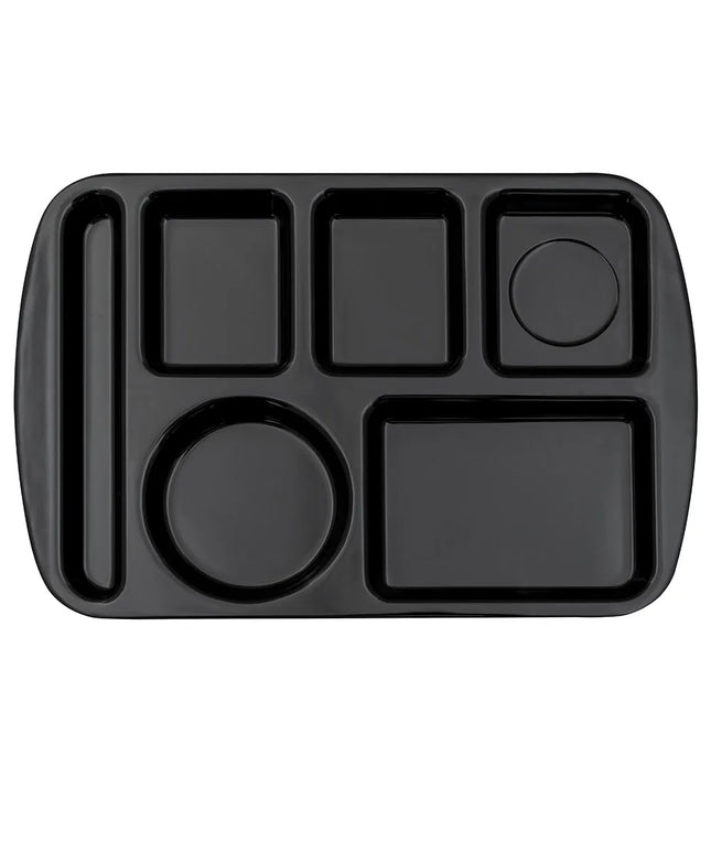 Khay Melamine Chữ Nhật GET TL-151-BK 6 Ngăn 37.5 x 24.1 cm Màu Đen