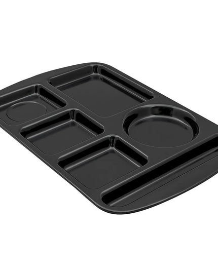 Khay Melamine Chữ Nhật GET TL-151-BK 6 Ngăn 37.5 x 24.1 cm Màu Đen