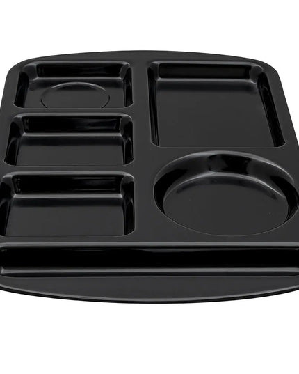 Khay Melamine Chữ Nhật GET TL-151-BK 6 Ngăn 37.5 x 24.1 cm Màu Đen