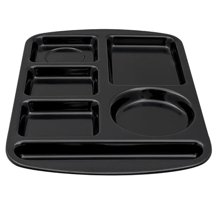 Khay Melamine Chữ Nhật GET TL-151-BK 6 Ngăn 37.5 x 24.1 cm Màu Đen