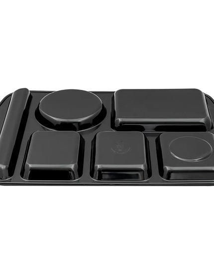 Khay Melamine Chữ Nhật GET TL-151-BK 6 Ngăn 37.5 x 24.1 cm Màu Đen