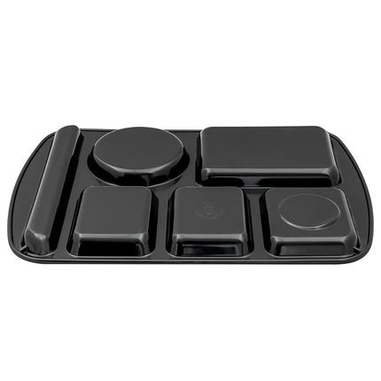 Khay Melamine Chữ Nhật GET TL-151-BK 6 Ngăn 37.5 x 24.1 cm Màu Đen