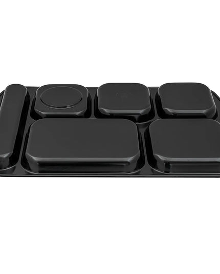 Khay Melamine Chữ Nhật GET TR-151-BK 6 Ngăn 39.4 x 25.4 cm Màu Đen