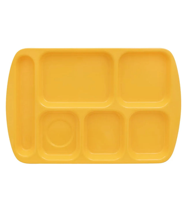Khay Melamine Chữ Nhật GET TR-151-BY 6 Ngăn 39.4 x 25.1 cm Màu Vàng Sáng