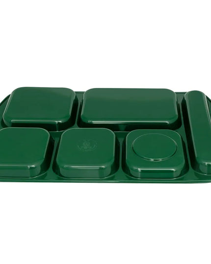 Khay Melamine Chữ Nhật GET TR-151-HG 6 Ngăn 39.4 x 25.1 cm Màu Hunter Green