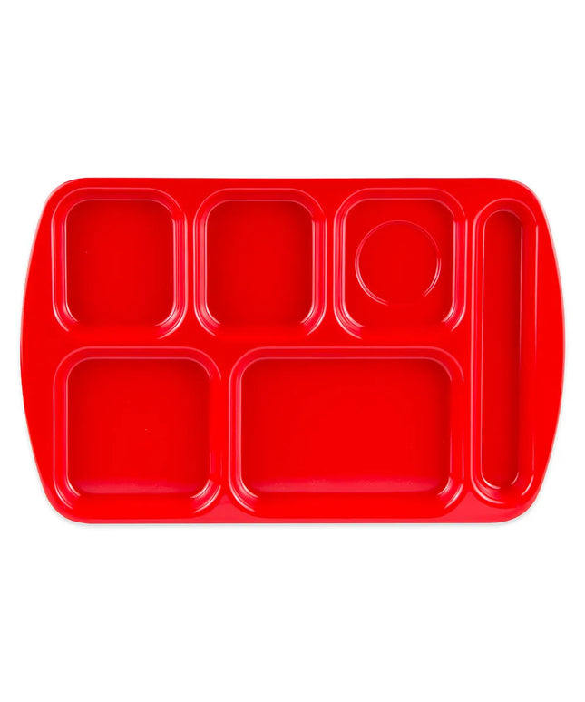 Khay Melamine Chữ Nhật GET TR-151-R 6 Ngăn 39.4 x 25.1 cm Màu Đỏ