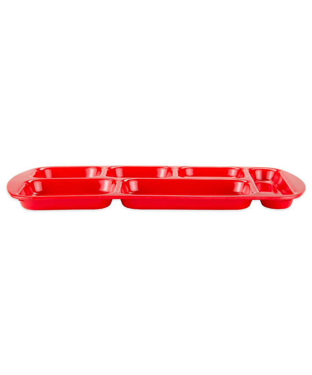 Khay Melamine Chữ Nhật GET TR-151-R 6 Ngăn 39.4 x 25.1 cm Màu Đỏ