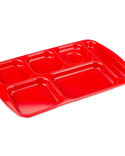 Khay Melamine Chữ Nhật GET TR-151-R 6 Ngăn 39.4 x 25.1 cm Màu Đỏ
