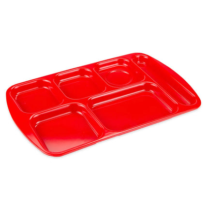 Khay Melamine Chữ Nhật GET TR-151-R 6 Ngăn 39.4 x 25.1 cm Màu Đỏ