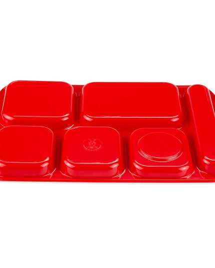 Khay Melamine Chữ Nhật GET TR-151-R 6 Ngăn 39.4 x 25.1 cm Màu Đỏ