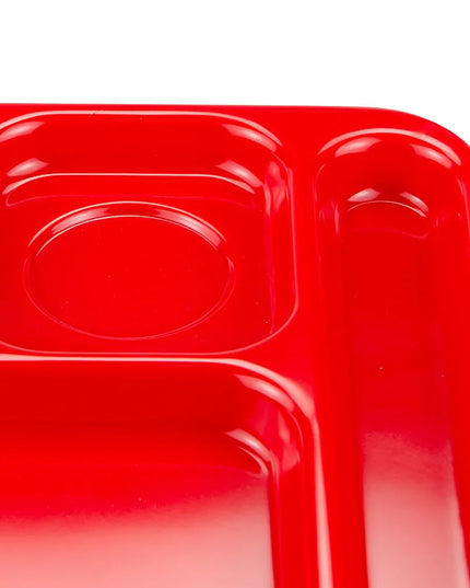 Khay Melamine Chữ Nhật GET TR-151-R 6 Ngăn 39.4 x 25.1 cm Màu Đỏ