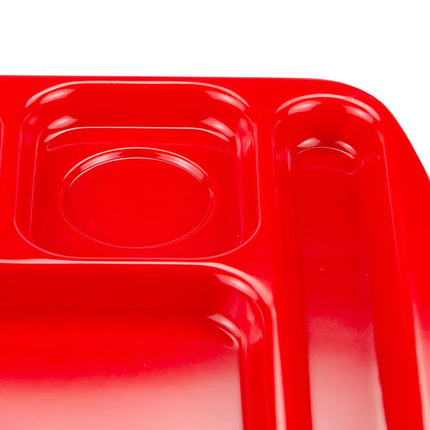 Khay Melamine Chữ Nhật GET TR-151-R 6 Ngăn 39.4 x 25.1 cm Màu Đỏ