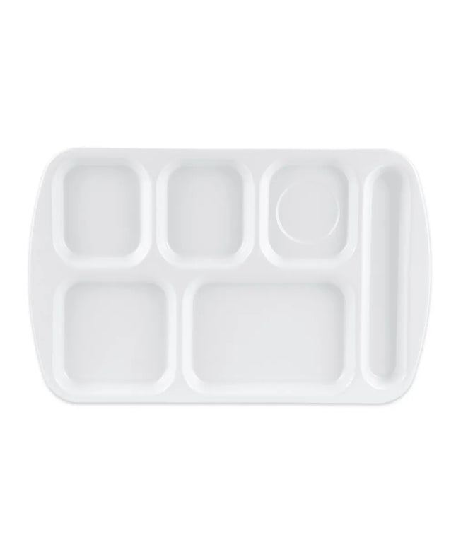 Khay Melamine Chữ Nhật GET TR-151-W 6 Ngăn 39.4 x 25.1 cm Màu Trắng
