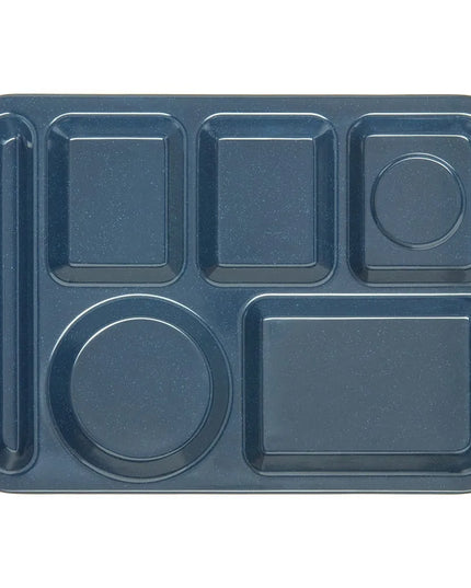 Khay Melamine Hình Chữ Nhật Carlisle 4398035 6 Ngăn, 35.6 x 25.4 cm, Xanh Cafe
