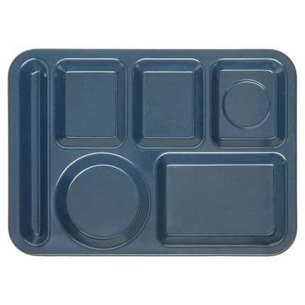 Khay Melamine Hình Chữ Nhật Carlisle 4398035 6 Ngăn, 35.6 x 25.4 cm, Xanh Cafe