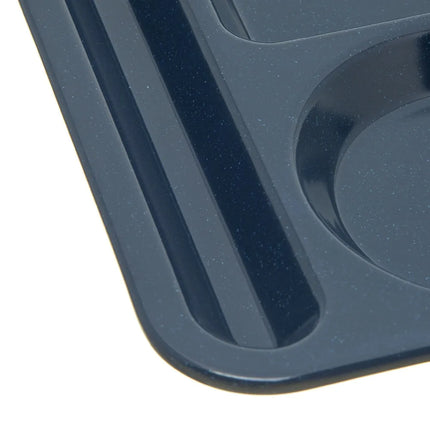 Khay Melamine Hình Chữ Nhật Carlisle 4398035 6 Ngăn, 35.6 x 25.4 cm, Xanh Cafe