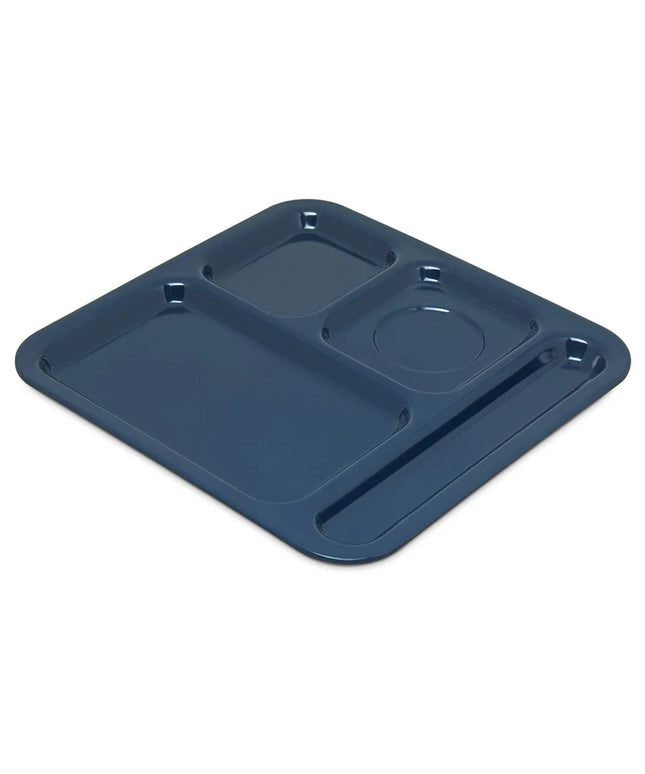 Khay Melamine Hình Chữ Nhật Carlisle 4398450 4 Ngăn 25.7 x 24.8 cm Màu Xanh Đậm