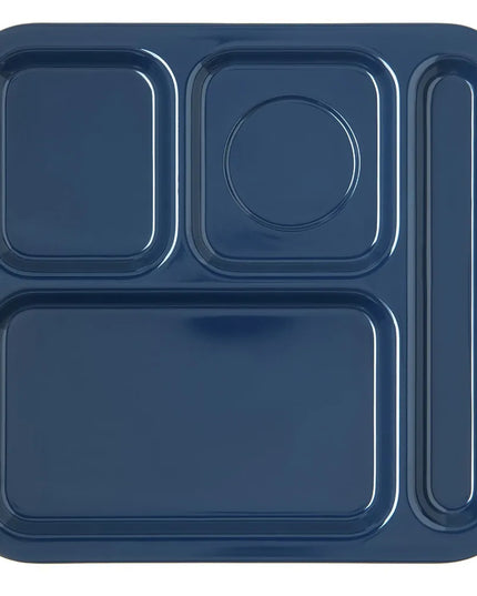 Khay Melamine Hình Chữ Nhật Carlisle 4398450 4 Ngăn 25.7 x 24.8 cm Màu Xanh Đậm