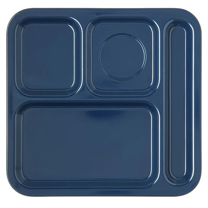 Khay Melamine Hình Chữ Nhật Carlisle 4398450 4 Ngăn 25.7 x 24.8 cm Màu Xanh Đậm