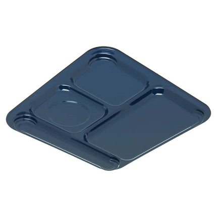 Khay Melamine Hình Chữ Nhật Carlisle 4398450 4 Ngăn 25.7 x 24.8 cm Màu Xanh Đậm