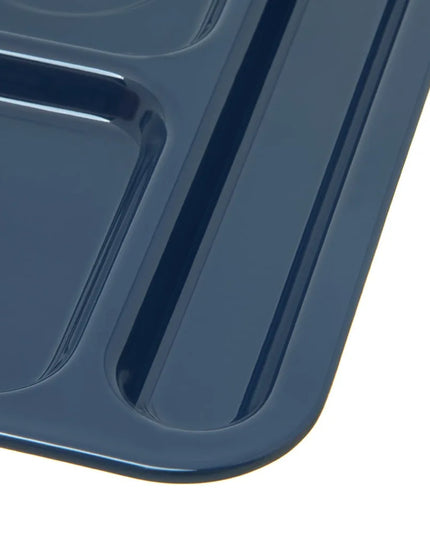 Khay Melamine Hình Chữ Nhật Carlisle 4398450 4 Ngăn 25.7 x 24.8 cm Màu Xanh Đậm