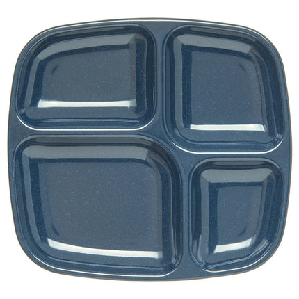 Khay Melamine Hình Chữ Nhật Carlisle 4398635 4 Ngăn, 26.2 x 24.4 cm, Xanh Cafe
