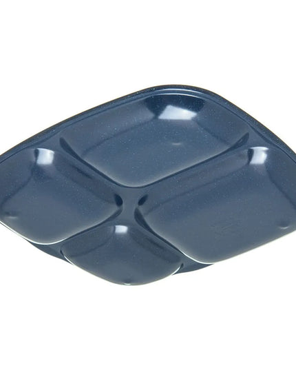 Khay Melamine Hình Chữ Nhật Carlisle 4398635 4 Ngăn, 26.2 x 24.4 cm, Xanh Cafe