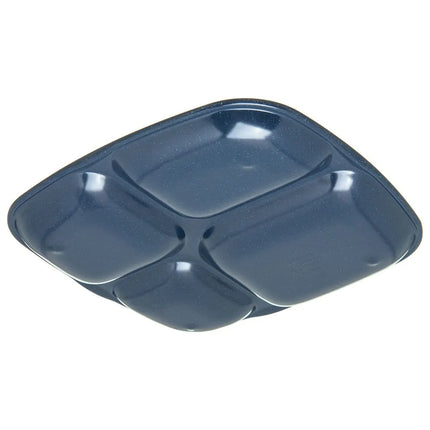 Khay Melamine Hình Chữ Nhật Carlisle 4398635 4 Ngăn, 26.2 x 24.4 cm, Xanh Cafe