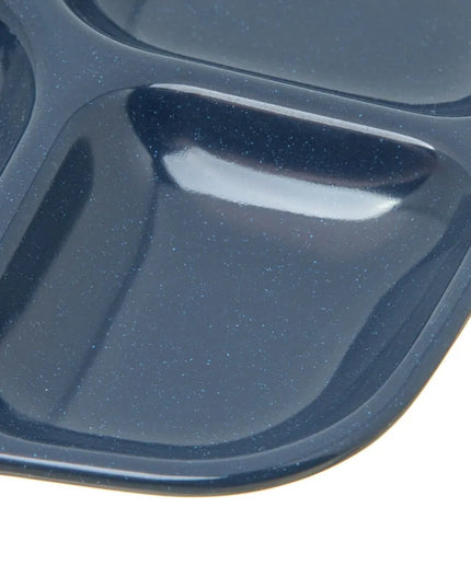 Khay Melamine Hình Chữ Nhật Carlisle 4398635 4 Ngăn, 26.2 x 24.4 cm, Xanh Cafe