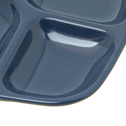Khay Melamine Hình Chữ Nhật Carlisle 4398635 4 Ngăn, 26.2 x 24.4 cm, Xanh Cafe