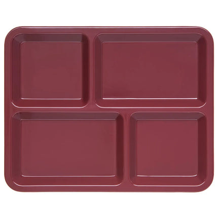 Khay Melamine Hình Chữ Nhật Carlisle KL44485 4 Ngăn, 27.9 x 21.6 cm, Đỏ Cranberry Đậm