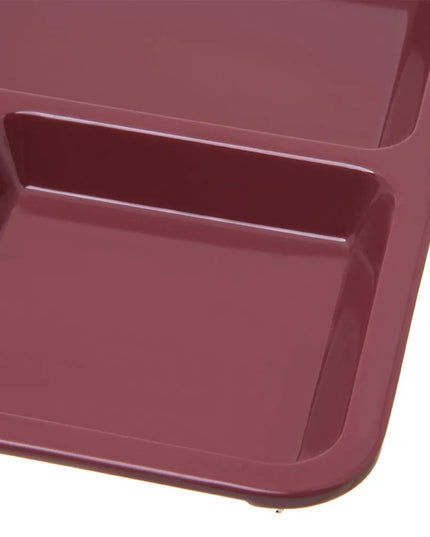 Khay Melamine Hình Chữ Nhật Carlisle KL44485 4 Ngăn, 27.9 x 21.6 cm, Đỏ Cranberry Đậm