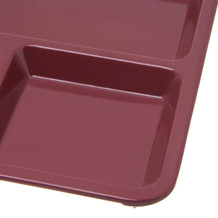 Khay Melamine Hình Chữ Nhật Carlisle KL44485 4 Ngăn, 27.9 x 21.6 cm, Đỏ Cranberry Đậm
