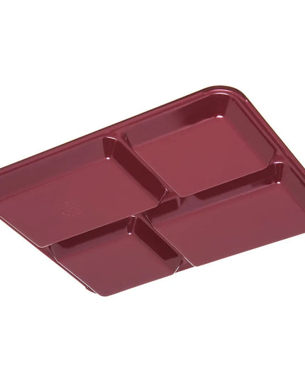 Khay Melamine Hình Chữ Nhật Carlisle KL44485 4 Ngăn, 27.9 x 21.6 cm, Đỏ Cranberry Đậm