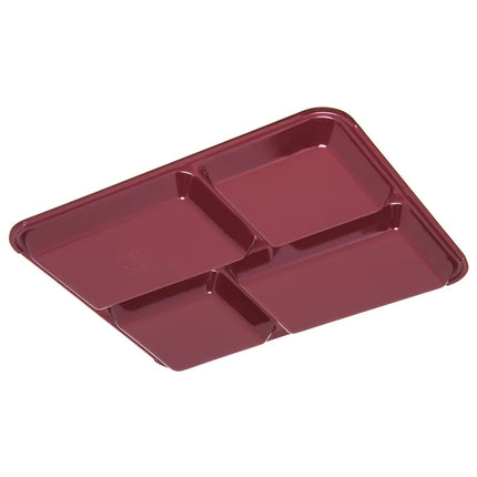 Khay Melamine Hình Chữ Nhật Carlisle KL44485 4 Ngăn, 27.9 x 21.6 cm, Đỏ Cranberry Đậm