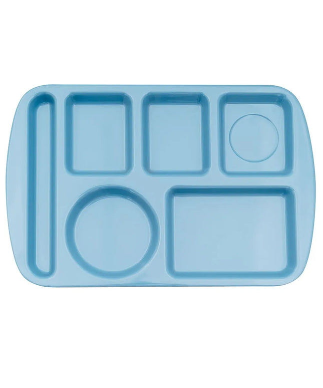 Khay Melamine Hình Chữ Nhật GET TL-151-FB 6 Ngăn, 37.5 x 24.1 cm, Xanh French