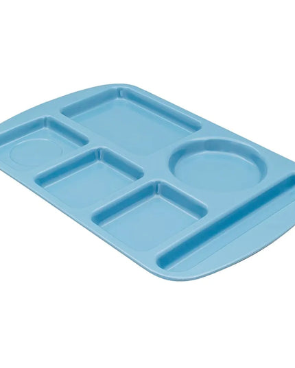 Khay Melamine Hình Chữ Nhật GET TL-151-FB 6 Ngăn, 37.5 x 24.1 cm, Xanh French