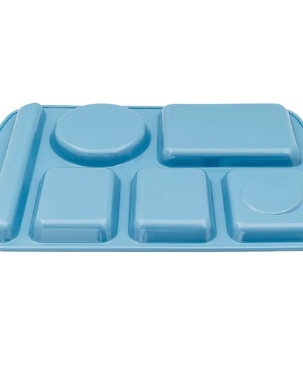 Khay Melamine Hình Chữ Nhật GET TL-151-FB 6 Ngăn, 37.5 x 24.1 cm, Xanh French
