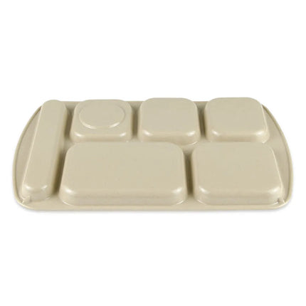 Khay Melamine Hình Chữ Nhật GET TR-151-S 6 Ngăn, 39.4 x 25.1 cm, Sandstone