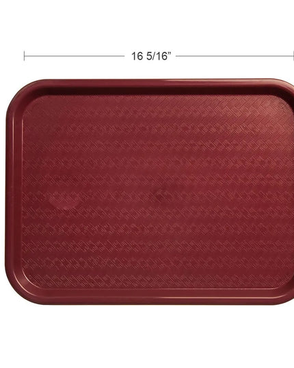 Khay Nhựa Căng Tin Carlisle 41.4 cm x 30.5 cm Đỏ Booc Đô (CT121661)