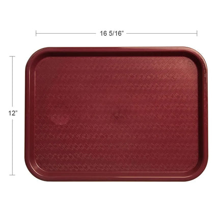 Khay Nhựa Căng Tin Carlisle 41.4 cm x 30.5 cm Đỏ Booc Đô (CT121661)